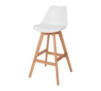 GoodHome Pitaya White Bar Stool
