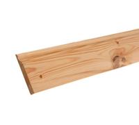 GoodHome Planed Natural Pine Ogee Skirting Board (L)2400mm (W)119mm (T)15mm