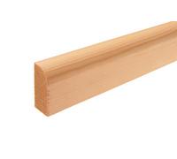 GoodHome Planed Natural Pine Rounded Architrave (L)2100mm (W)44mm (T)15mm
