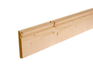 GoodHome Planed Natural Pine Torus Skirting Board (L)2400mm (W)169mm (T)15mm