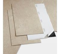 GoodHome Poprock Beige Tile Stone Effect Vinyl Tile, 1.3M²