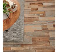 GoodHome Poprock Multi-Blue Wood Effect Self-Adhesive Vinyl Plank, 0.97M²