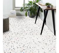 GoodHome Poprock Stone Terrazzo Stone Effect Self-Adhesive Vinyl Tile, 1.3M²