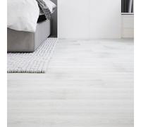 GoodHome Poprock White Wood Effect Self-Adhesive Vinyl Plank, 0.97M²