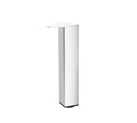 GoodHome Portloe Gloss Chrome Effect Aluminium Adjustable Cabinet Feet (H)230mm (W)40mm, Pair Of 2