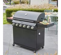 GoodHome Praden Black 6 Burner Gas Bbq