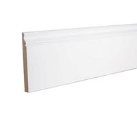 GoodHome Primed White Mdf Ogee Skirting Board (L)2400mm (W)169mm (T)18mm