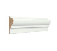 GoodHome Primed White Mdf Torus Dado Rail (L)2400mm (W)58mm (T)18mm