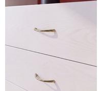 GoodHome Primel Antique Brass Effect Any Room Bow Pull Handle, (L)114mm X (D)27mm, Pack Of 6