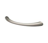 GoodHome Primel Satin Nickel Effect Any Room Furniture Bow Pull Handle (L)11.4Cm (D)27mm, Pack Of 6