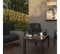 GoodHome Quelea Matt Black Rechargeable Integrated Led Table Lamp
