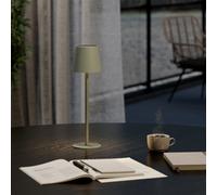 GoodHome Quelea Matt Green Rechargeable Integrated Led Table Lamp