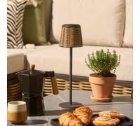 GoodHome Quelea Matt Black & Neutral Integrated Led Table Lamp