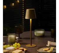 GoodHome Quelea Matt Green Integrated Led Table Lamp