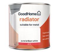 GoodHome Renovation Pure Brilliant White Gloss Multi-Room Radiator & Appliance Paint, 250Ml
