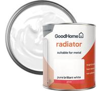 GoodHome Renovation Pure Brilliant White Gloss Multi-Room Radiator & Appliance Paint, 750Ml