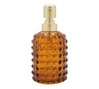 GoodHome Reyes Orange Glass Freestanding Soap Dispenser