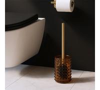 GoodHome Reyes Orange Stainless Steel Toilet Brush & Holder