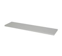 GoodHome Rigga Light Grey Rectangular Floating Shelf (L)80Cm X (D)19Cm
