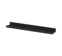 GoodHome Rigga Matt Black Rectangular Photo Shelf (L)60Cm X (D)10Cm