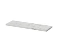 GoodHome Rigga Modular White Marble Effect Rectangular Floating Shelf (L)60Cm X (D)19Cm