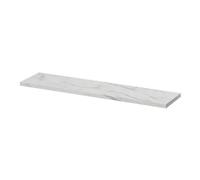GoodHome Rigga Modular White Marble Effect Rectangular Floating Shelf (L)80Cm X (D)19Cm