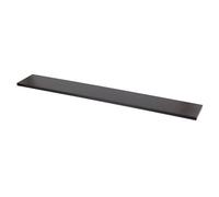 GoodHome Rigga Satin Black Rectangular Floating Shelf (L)118Cm X (D)19Cm
