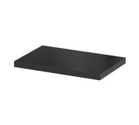 GoodHome Rigga Satin Black Rectangular Floating Shelf (L)30Cm X (D)19Cm