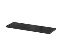 GoodHome Rigga Satin Black Rectangular Floating Shelf (L)60Cm X (D)19Cm