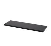 GoodHome Rigga Satin Black Rectangular Floating Shelf (L)80Cm X (D)19Cm