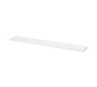 GoodHome Rigga Satin White Rectangular Floating Shelf (L)118Cm X (D)19Cm