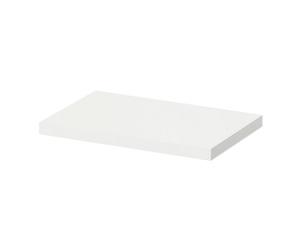 GoodHome Rigga Satin White Rectangular Floating Shelf (L)30Cm X (D)19Cm