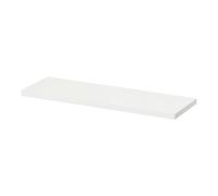 GoodHome Rigga Satin White Rectangular Floating Shelf (L)60Cm X (D)19Cm