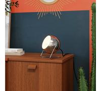 GoodHome Roccheta Round Chrome Effect Table Lamp