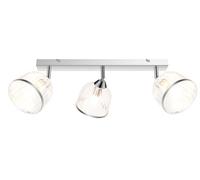 GoodHome Rothwell Bar Chrome Effect 3 Light Spotlight