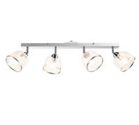 GoodHome Rothwell Bar Chrome Effect 4 Light Spotlight