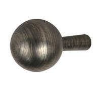 GoodHome Rounded Basic Chrome Effect Zinc Alloy Wall-Mounted Single Hook (H)54mm (D)30mm