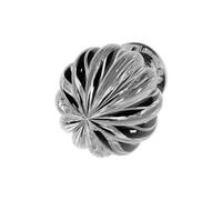 GoodHome Ruis Polished Grey Aluminium & Crystal Chrome Effect Furniture Knob (Dia)30mm, Pack Of 2