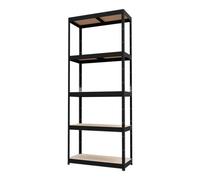 GoodHome Ryle 5 Shelf Hdf & Steel Shelving Unit (H)1790mm (W)750mm (D)350mm
