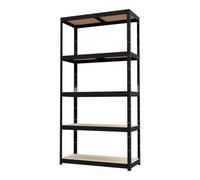 GoodHome Ryle 5 Shelf Hdf & Steel Shelving Unit (H)1790mm (W)900mm (D)400mm