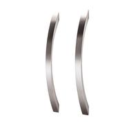 GoodHome Sabaku Nickel Effect Kitchen Cabinets Bow Pull Handle (L)26Cm (D)32mm, Pack Of 2