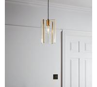 GoodHome Saiphi Gold Effect Pendant Ceiling Light, (Dia)185mm