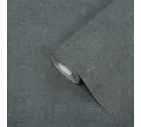 GoodHome Sarry Charcoal Concrete Effect Contemporary Textured Wallpaper