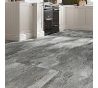 GoodHome Shaded Slate Anthracite Matt Porcelain Indoor Wall & Floor Tile, Pack Of 6, (L)300mm (W)600mm