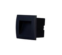 GoodHome Sham Matt Dark Grey Mains-Powered Neutral White Led Square Deck Light