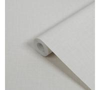 GoodHome Shung White Woven Effect Textured Wallpaper