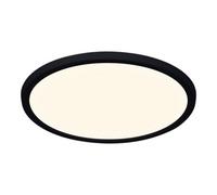 GoodHome Solidaster Matt Plastic Black Any Room Led Ceiling Light