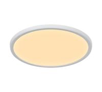 GoodHome Solidaster Matt Plastic White Any Room Led Ceiling Light