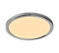 GoodHome Solidaster Plastic Chrome Effect Any Room Led Ceiling Light