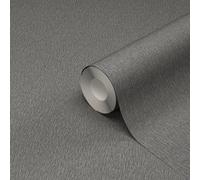 GoodHome Spinney Fusion Charcoal Mica Effect Textured Wallpaper